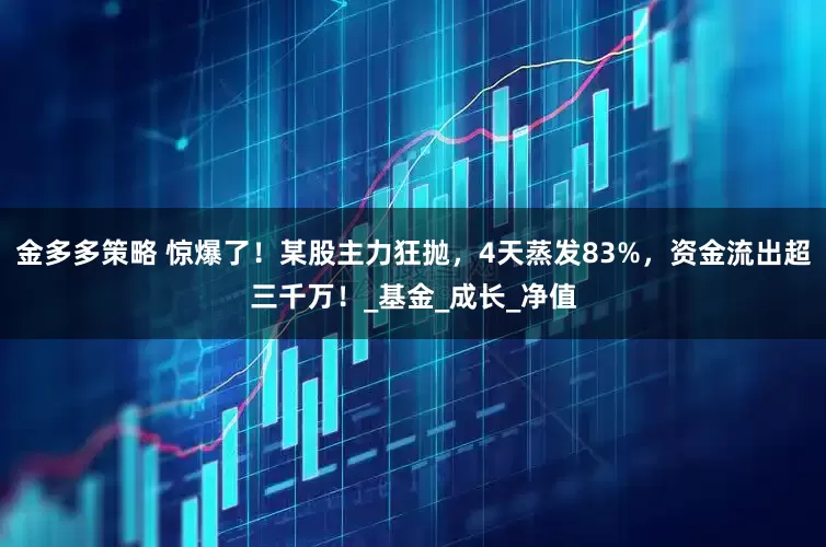 金多多策略 惊爆了！某股主力狂抛，4天蒸发83%，资金流出超三千万！_基金_成长_净值