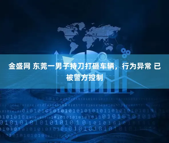 金盛网 东莞一男子持刀打砸车辆，行为异常 已被警方控制